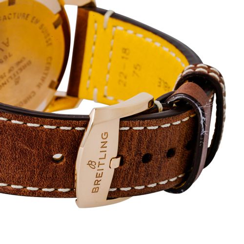 Breitling Avi 1953 Edition Black Dial Brown Leather Strap Watch for Men - RB0920131B1X1 Authentic Buy Shop Now