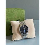 Gucci G Timeless Automatic Black Dial Silver Steel Strap Watch For Men - YA126353 Authentic Buy Shop Now