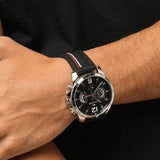 Tommy Hilfiger Decker Quartz Black Dial Black Rubber Strap Watch for Men - 1791473 Authentic Buy Shop Now