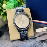 Tommy Hilfiger Ari Diamonds White Dial Blue Steel Strap Watch for Women - 1782003 Authentic Buy Shop Now