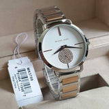 Michael Kors Portia Quartz Silver Dial Two Tone Steel Strap Watch For Women - MK3709 Authentic Buy Shop Now