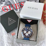 Guess Odyssey Multifunction Blue Dial Blue Rubber Strap Watch For Men - W1108G4 Authentic Buy Shop Now