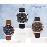 Guess Persuit Multifunction Black Dial Black Leather Strap Watch for Men - W0500G2 Authentic Buy Shop Now
