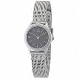 Calvin Klein Minimal Grey Dial Silver Mesh Bracelet Watch for Men - K3M51154 Authentic Buy Shop Now