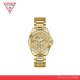 Guess Heiress Multifunction Diamonds Gold Dial Gold Steel Strap Watch for Women - GW0440L2 Authentic Buy Shop Now