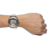 Fossil Modern Machine Automatic Silver Dial Silver Steel Strap Watch for Men - ME3081 Authentic Buy Shop Now