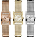 Guess Nouveau Diamonds Rose Gold Dial Rose Gold Mesh Bracelet Watch for Women - W0127L3 Authentic Buy Shop Now