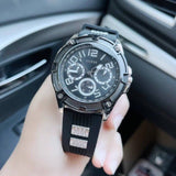 Guess Delta Black Dial Black Silicone Strap Watch for Men - GW0051G1 Authentic Buy Shop Now