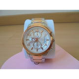 Guess Exec Chronograph White Dial Two Tone Steel Strap Watch for Men - W0075G2 Authentic Buy Shop Now