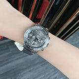 Fossil Garrett Chronograph Grey Dial Grey Steel Strap Watch for Men - FS5621 Authentic Buy Shop Now