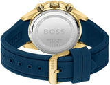 Hugo Boss Admiral Blue Dial Blue Rubber SIlicon Strap Watch for Men - 1513965 Authentic Buy Shop Now