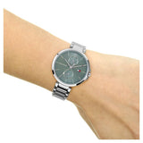 Tommy Hilfiger Angela Blue Dial Silver Steel Strap Watch for Women - 1782126 Authentic Buy Shop Now