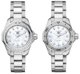 Tag Heuer Aquaracer Professional 200 Quartz Diamond Mother of Pearl Dial Silver Steel Strap Watch for Women - WBP1417.BA0622 Authentic Buy Shop Now