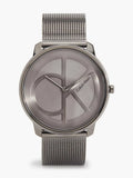 Calvin Klein Minimal Grey Dial Grey Mesh Bracelet Watch for Men - K3M517P4 Authentic Buy Shop Now