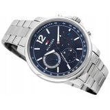 Tommy Hilfiger London Chronograph Quartz Blue Dial Silver Steel Strap Watch for Men - 1791534 Authentic Buy Shop Now