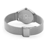 Calvin Klein Minimal Grey Dial Silver Mesh Bracelet Watch for Women - K3M53154 Authentic Buy Shop Now
