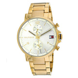 Tommy Hilfiger Daniel White Dial Gold Steel Strap Watch for Men - 1710415 Authentic Buy Shop Now