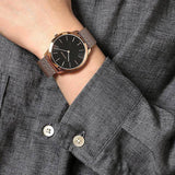 Calvin Klein Minimal Black Dial Rose Gold Mesh Bracelet Watch for Men - K3M2162Y Authentic Buy Shop Now