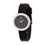 Calvin Klein Firm Black Dial Black Leather Strap Watch for Women - K3N231C1 Authentic Buy Shop Now