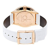 Calvin Klein Accent White Dial White Leather Strap Watch for Women - K2Y2X6K6 Authentic Buy Shop Now