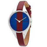 Calvin Klein Rebel Blue Maroon Dial Maroon Leather Strap Watch for Women - K8P231UN Authentic Buy Shop Now