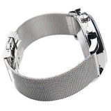 Emporio Armani Classic Chronograph Quartz Silver Dial Silver Mesh Bracelet Watch For Men - AR0390 Authentic Buy Shop Now
