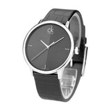 Calvin Klein Accent Black Dial Black Leather Strap Watch for Men - K2Y2X1CU Authentic Buy Shop Now