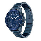 Tommy Hilfiger Bank Quartz Blue Dial Blue Steel Strap Watch for Men - 1791720 Authentic Buy Shop Now