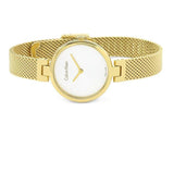 Calvin Klein Authentic White Dial Rose Gold Mesh Bracelet Watch for Women - K8G23526 Authentic Buy Shop Now