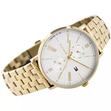 Tommy Hilfiger Jenna Quartz White Dial Gold Steel Strap Watch for Women - 1782069 Authentic Buy Shop Now