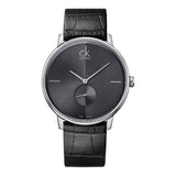 Calvin Klein Accent Black Dial Black Leather Strap Watch for Women - K2Y231C3 Authentic Buy Shop Now