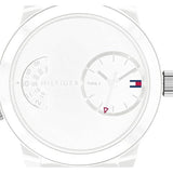 Tommy Hilfiger Denim White Dial White Rubber Strap Watch for Men - 1791558 Authentic Buy Shop Now