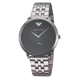 Emporio Armani Classic Quartz Black Dial Silver Steel Strap Watch For Men - AR11161 Authentic Buy Shop Now