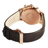 Emporio Armani Classic Chronograph Brown Dial Brown Leather Strap Watch For Men - AR0387 Authentic Buy Shop Now