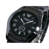 Emporio Armani Ceramica Quartz Black Dial Black Steel Strap Watch For Women - AR1402 Authentic Buy Shop Now
