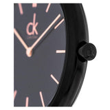 Calvin Klein Minimal Black Dial Black Mesh Bracelet Watch for Men - K3M21421 Authentic Buy Shop Now