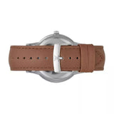 Emporio Armani Renato Quartz Silver Dial Brown Leather Strap Watch For Men - AR11185 Authentic Buy Shop Now