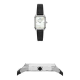 Emporio Armani Gioia Analog Mother of Pearl Dial Black Leather Strap Watch For Women - AR11148 Authentic Buy Shop Now