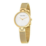 Calvin Klein Authentic White Dial Rose Gold Mesh Bracelet Watch for Women - K8G23526 Authentic Buy Shop Now