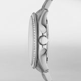 Fossil Cecile Chronograph Silver Dial Silver Steel Strap Watch for Women - AM4481 Authentic Buy Shop Now