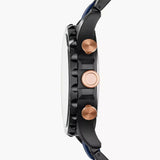 Fossil Nate Chronograph Blue Dial Two Tone Steel Strap Watch for Men - JR1494 Authentic Buy Shop Now
