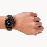 Fossil Machine Chronograph Black Dial Black Steel Strap Watch for Men - FS4682 Authentic Buy Shop Now