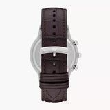 Emporio Armani Renato Chronograph Black Dial Brown Leather Strap Watch For Men - AR2482 Authentic Buy Shop Now