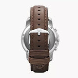 Fossil Grant Chronograph White Dial Brown Leather Strap Watch for Men - FS4735 Authentic Buy Shop Now