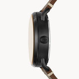 Fossil Commuter Automatic Black Dial Brown Leather Strap Watch for Men - ME3158 Authentic Buy Shop Now