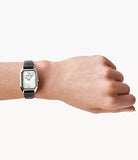 Emporio Armani Gioia Analog Mother of Pearl Dial Black Leather Strap Watch For Women - AR11148 Authentic Buy Shop Now