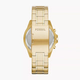 Fossil Garrett Chronograph Gold Dial Gold Steel Strap Watch for Men - FS5772 Authentic Buy Shop Now