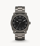 Fossil Machine Chronograph Black Dial Grey Steel Strap Watch for Men - FS4774 Authentic Buy Shop Now
