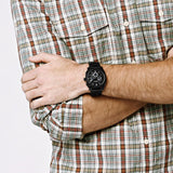 Fossil Machine Chronograph Black Dial Black Steel Strap Watch for Men - FS4552 Authentic Buy Shop Now