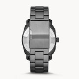 Fossil Machine Chronograph Brown Dial Grey Steel Strap Watch for Men - FS4931 Authentic Buy Shop Now